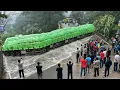Download Lagu BIKIN SOPIR MENYERAH !!! Drama Hari Ini, Truk Extra Panjang Asal China Gagal Total Melintas Tikungan