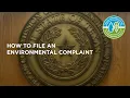TCEQ and You - How to File an Environmental Complaint