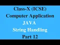 JAVA String Handling Part 12 Alphabetic Pattern