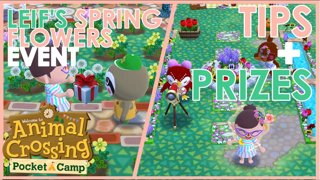 LEIF'S SPRING FLOWERS EVENT | Tips for Garden Events | Animal Crossing Pocket Camp