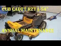 Cub Cadet Zero Turn RZT L 54 Annual Maintenance