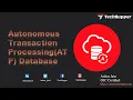 Oracle Autonomous Transaction Processing Database ATP