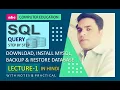 Lec-1 Creating Database Table SQL MySql DBMS Backup Database Restore Database