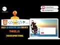 Build a 3D Interactive Login Form with Three js Web Development Tutorial