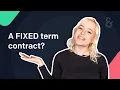 What is a fixed term contract Ember