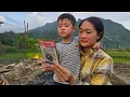 Download Lagu Single mother and son sow the seeds for the future - a simple life in the countryside