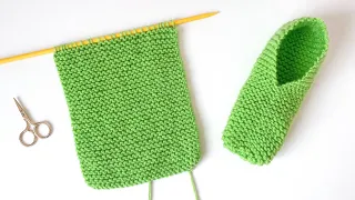 the worlds easiest knitted slipper step by step for beginners slipper