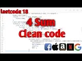 4 Sum Problem Leetcode Amazon Microsoft Facebook Apple 4 sum 3 sum 2 sum