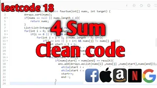 4 Sum Problem Leetcode Amazon Microsoft Facebook Apple 4 sum 3 sum 2 sum