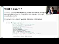Tutorial 7 Introduction to CVXPY - IBM3103