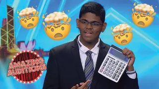 15 Year Old Teenager Is A HUMAN CALCULATOR Amazing Auditions