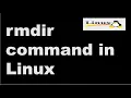 rmdir command in Linux with examples Linux Tutorial Linux Interview Question