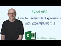 How to use Regular Expressions with Excel VBA Part 1