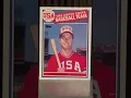 Big Mac Team USA Mark McGwire 1985 Topps Rookie baseball card review Oakland A s Athletics Cardinals
