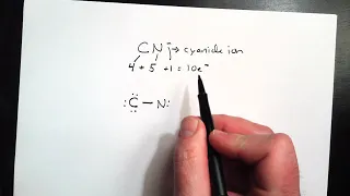 Drawing Lewis Structures 5 cyanide ion