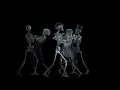 Dancing Skeleton Halloween Window Projection Loop Spooky Animated Halloween Display 2025