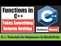 Functions in C Part-2 Takes Something Returns Nothing C Tutorials for Beginners