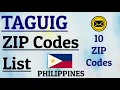 TAGUIG ZIP Code s TAGUIG PHILIPPINES 10 ZIP Codes