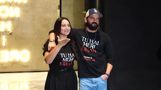 Star-Studded Night: Sonakshi Sinha & Zaheer Iqbal at Tu Hai Meri Kiran Screening! 🎬✨