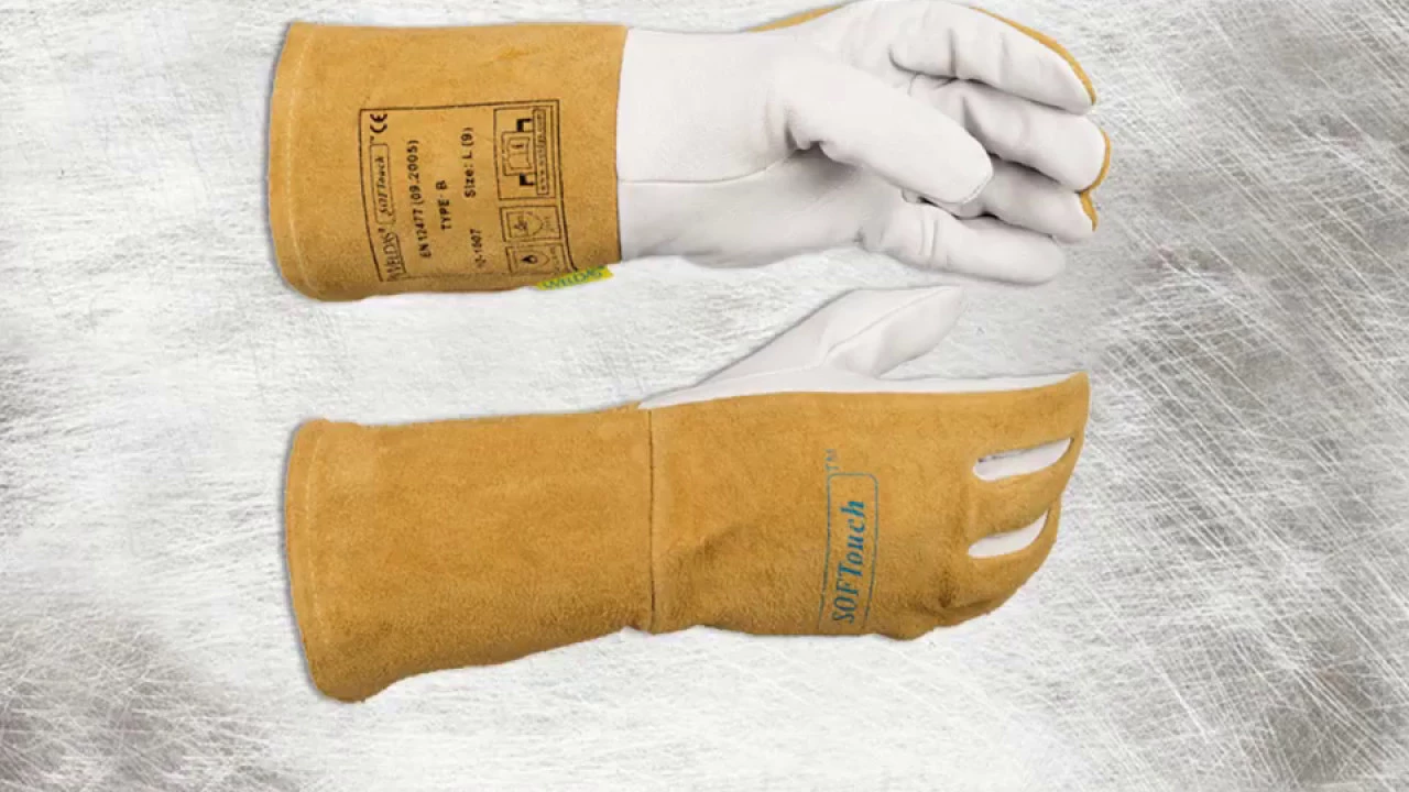 Gants de soudage renforcés en croute de cuir bovin (T9,5)