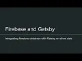 Gatsbyjs Tutorial - Database integration building blog comment