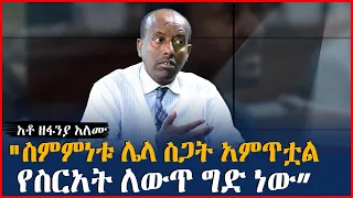 ስምምነቱ ሌላ ስጋት አምጥቷል የስርአት ለውጥ ግድ ነው አቶ ዘፋንያ አለሙ Ethiopia 