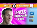 Unity Playmaker - Player Prefs and Locked Level Menu System