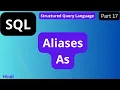 SQL Aliases tutorial in Hindi arvindprogramming