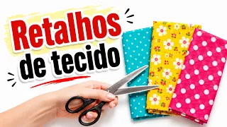 O Que Fazer com Pequenos Retalhos de Tecido? ✂️ Costura fácil com retalhos de tecidos!