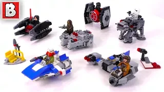 All 2018 LEGO Star Wars Microfighters so far! | Unbox Build Time Lapse Review