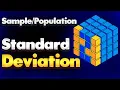 Sample and Population Standard Deviation Theory in Python Module NumPy Tutorial - Part 20