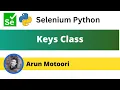 Keys class in Selenium Python Selenium Python