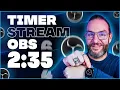 Ajouter TIMER debut de LIVE OBS Studio