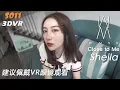 4k 3d vr breath talking how far 5cm is The beautiful girl is so close girl