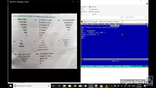 QBasic program to display different string patterns