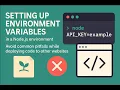 Setting up environment variables properly in Node js