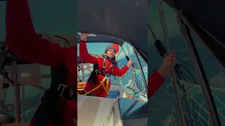 I filmed the entire crossing for YouTube. Click on my channel to check it out lol #sailing