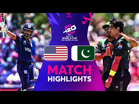 Download MP3 The American fairytale continues as USA beat Pakistan in a massive upset at the #T20WorldCup 😍