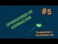 Operadores de asignacion en JS y operador -