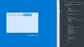 How To Make Live Character Count HTML CSS JavaScript