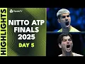 Carlos Alcaraz vs Lorenzo Musetti, Fritz vs de Minaur | Nitto ATP Finals 2025 Highlights Day 5