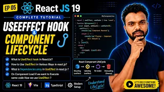 React JS 19 Tutorial in 2026 UseEffect Hook Component LifeCycle