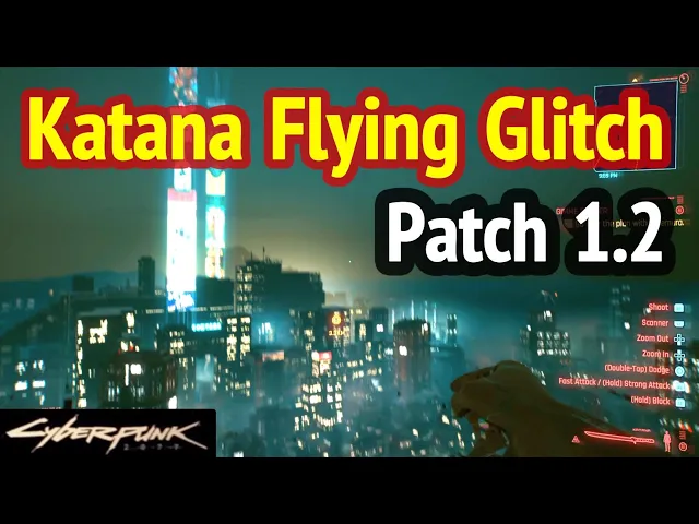 Katana Flying Glitch (Patch 1.2) in Cyberpunk 2077