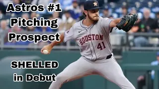 Astros TOP PITCHING PROSPECT Spencer Arrighetti gives up 7 in debut Every Pitch