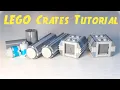 LEGO Crates Tutorial Star Wars Sci-Fi Futuristic How to build LEGO Crates