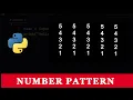 Python Program To Print Number Pattern in Square Shape 08
