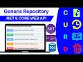 Generic repository pattern in asp net core web api Curd operation
