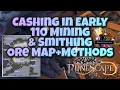 Cashing in Early 110 Mining and Smithing Ore Map Methods Selling - Runescape 3