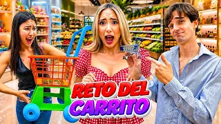 COMPRANDO CON CARRITOS DE DIFERENTES TAMAÑOS 🛒😱 | HERMANAS JM