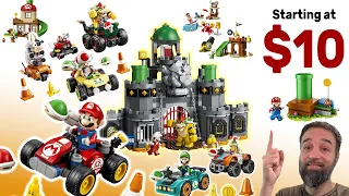 LEGO Mario Minifig sets revealed! Bowser's Castle, Mario Kart, Luigi, Yoshi & more #NotAd